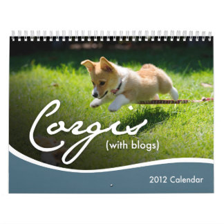 Calendario de pared de 2012 Corgis (con los blogs)