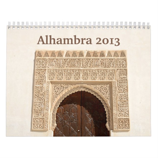 Calendario de pared de Alhambra 2013 (Tapa)