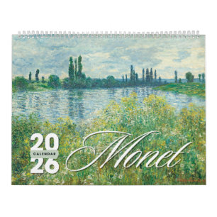 Calendario de pared de arte Monet 2026 – Maestro i