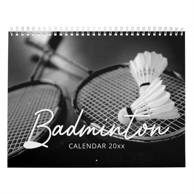 Calendario de pared de Badminton (Tapa)