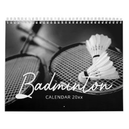 Calendario de pared de Badminton