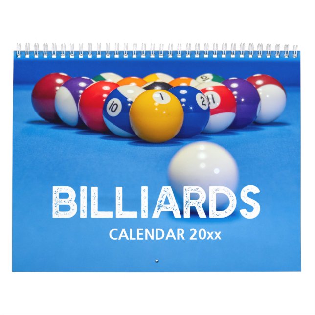 Calendario de pared de Billiards (Tapa)