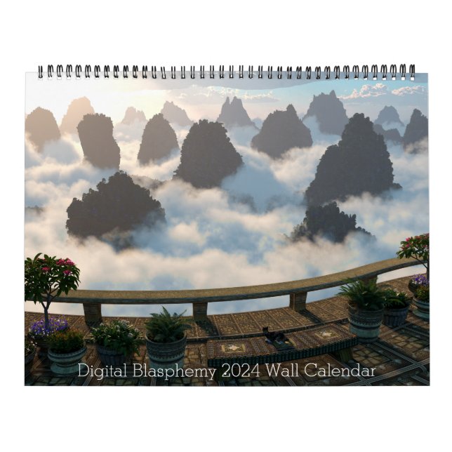 Calendario de pared de blasfemia digital 2024 (Tapa)