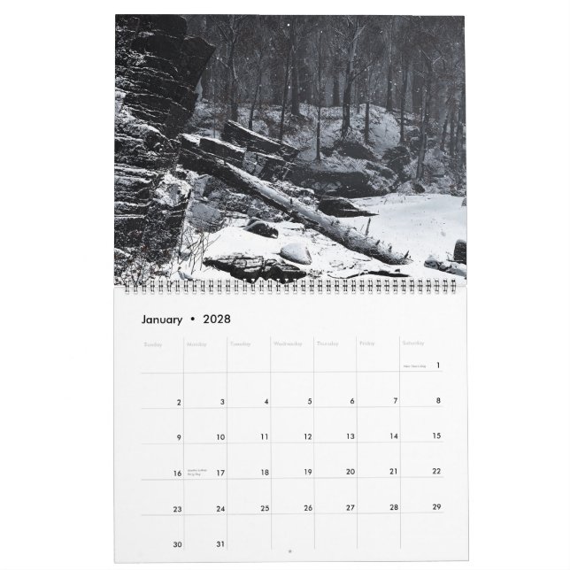 Calendario de pared de blasfemia digital 2025 (Jan 2028)