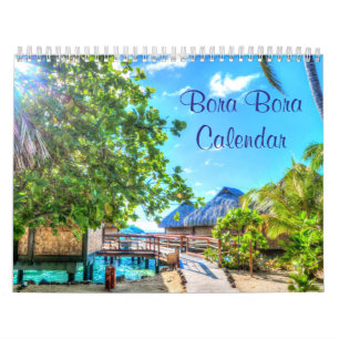 Calendario de pared de Bora Bora