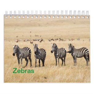Calendario de pared de cebra