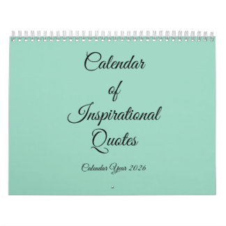 Calendario de pared de citas inspiradoras 2026