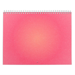 Calendario de pared de degradado rosa minimalista