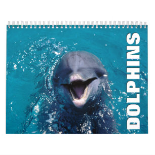 Calendario de pared de delfines