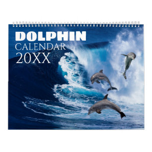 Calendario de pared de delfines y vida marina 2027