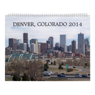 Calendario de pared de Denver, Colorado 2014