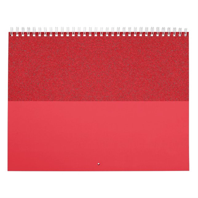 Calendario de pared de dos tonos de tomate rojo Pe (Tapa)