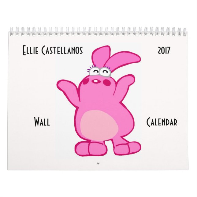 Calendario de pared de Ellie Castellanos 2017 (Tapa)