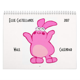 Calendario de pared de Ellie Castellanos 2017