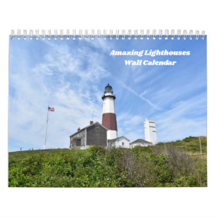 Calendario de pared de faros asombrosos