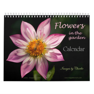 Calendario de pared de flores de jardín 2026
