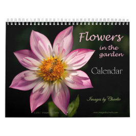 Calendario de pared de flores de jardín 2026