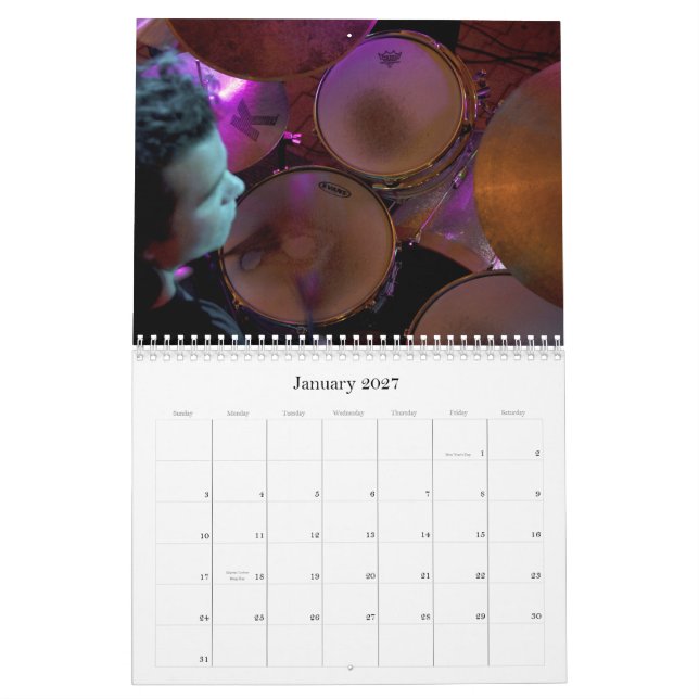 Calendario de pared de FlyCats 2012 (Jan 2027)