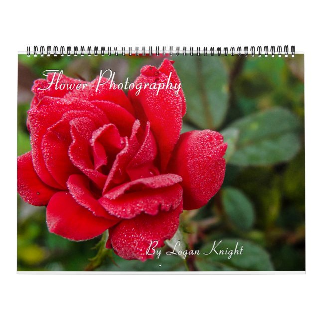 Calendario de pared de fotografía de flores (Tapa)