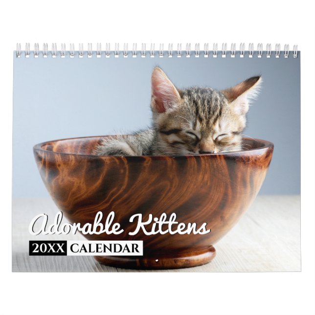 Calendario de pared de fotos de gatitos adorables (Tapa)