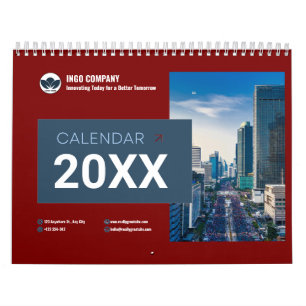 Calendario de pared de fotos de la familia de guio