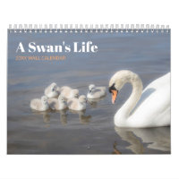 Calendario de pared de fotos de la familia Swan
