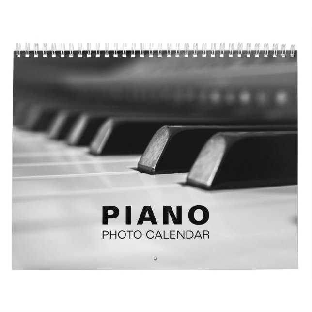 Calendario de pared de fotos de piano (Tapa)