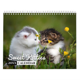 Calendario de pared de fotos de Sweet Kitties