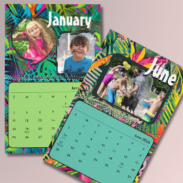 Calendario de pared de fotos personalizadas tropic