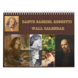 Calendario de pared de Gabriel Dante Rossetti