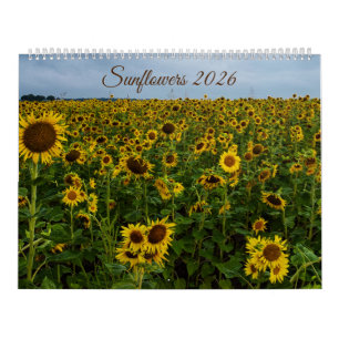 Calendario de Pared de Girasol 2026