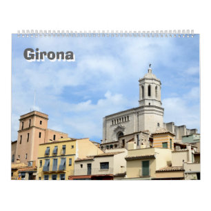 Calendario de pared de Girona de viaje de 12 meses