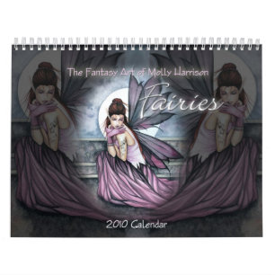 Calendario de pared de hadas 2010 Molly Harrison