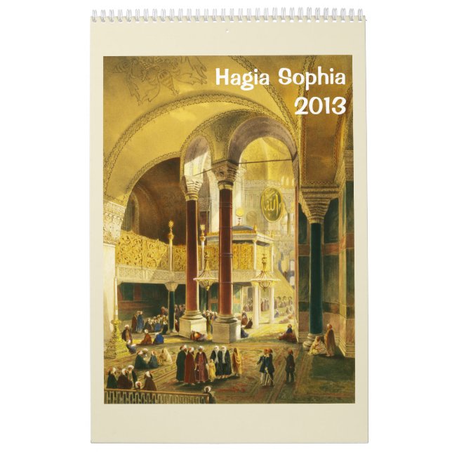 Calendario de pared de Hagia Sophia 2013 (Tapa)