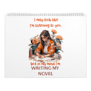 Calendario de pared de inspiración para escritores