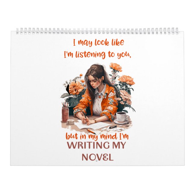 Calendario de pared de inspiración para escritores (Tapa)