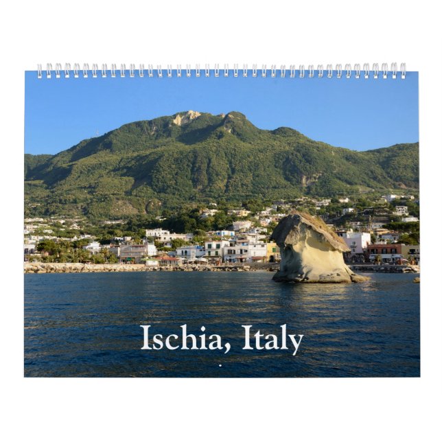 Calendario de pared de Ischia de 12 meses (Tapa)