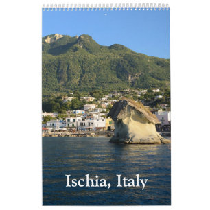 Calendario de pared de Ischia de 12 meses