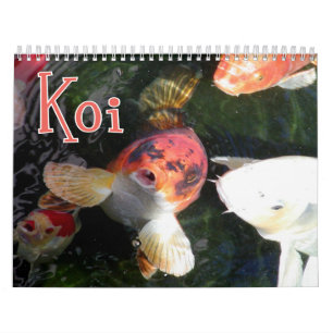 Calendario de pared de Koi