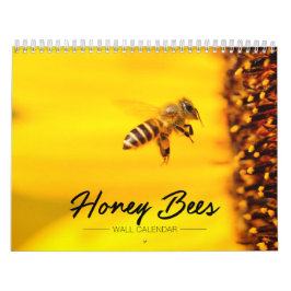 Calendario de pared de la abeja