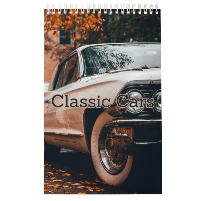 Calendario de pared de la colección de carros clás (Tapa)