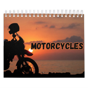 Calendario de pared de la colección de motocicleta