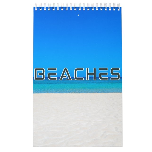 Calendario de pared de la colección de playas (Tapa)