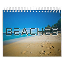 Calendario de pared de la colección de playas