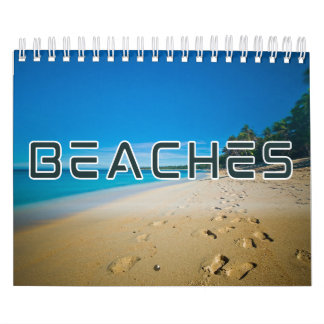 Calendario de pared de la colección de playas