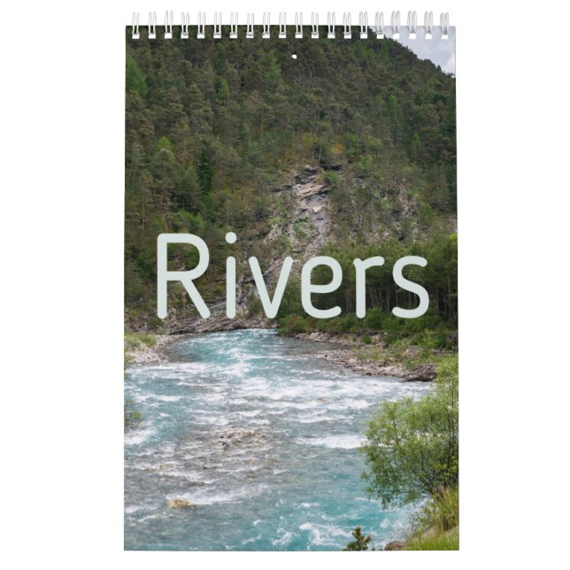 Calendario de pared de la colección de ríos (Tapa)