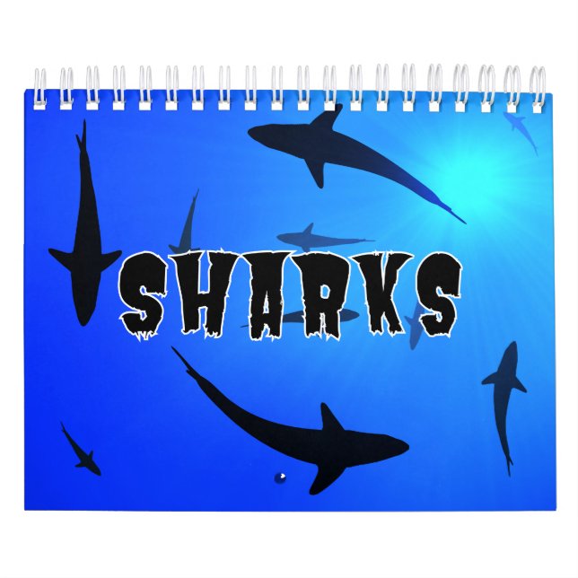 Calendario de pared de la colección de tiburones (Tapa)