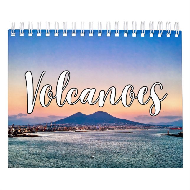 Calendario de pared de la colección de volcanes (Tapa)