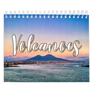 Calendario de pared de la colección de volcanes