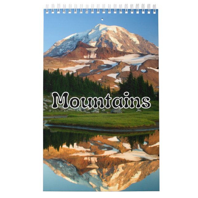 Calendario de pared de la colección Mountains (Tapa)